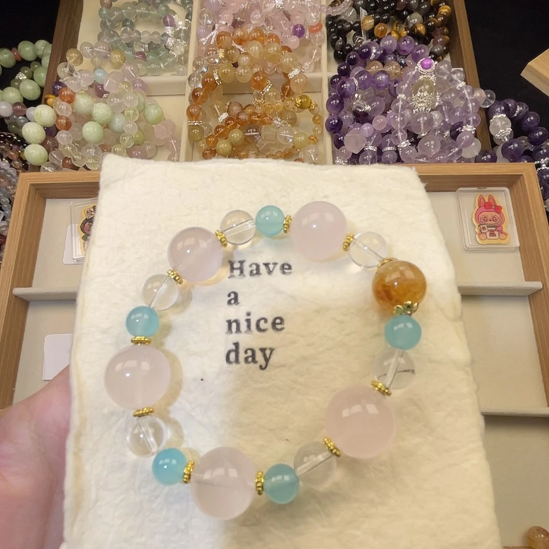 水晶手串未镶嵌多宝