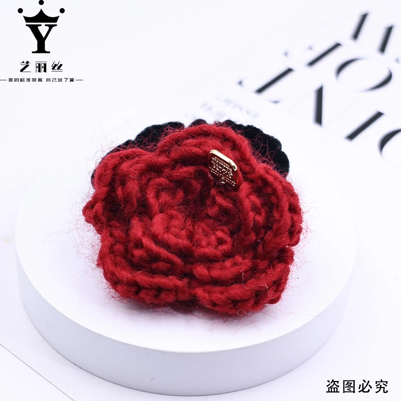 艺丽丝 喜气红玫瑰发圈[红玫瑰]精致发圈 YL737