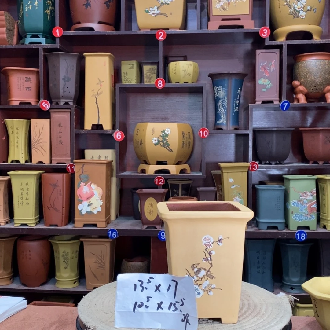 紫砂艺术紫砂花盆