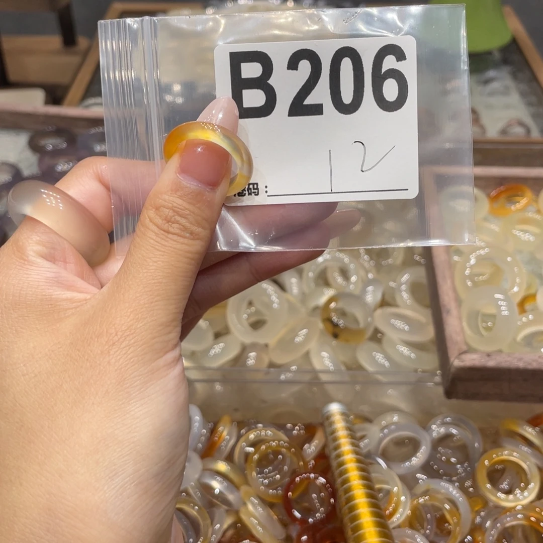 玛瑙/玉髓未镶嵌戒指206