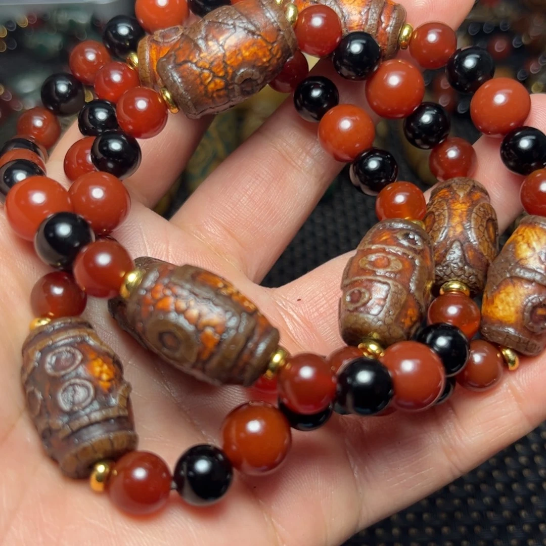 玛瑙/玉髓毛衣链未镶嵌强**略