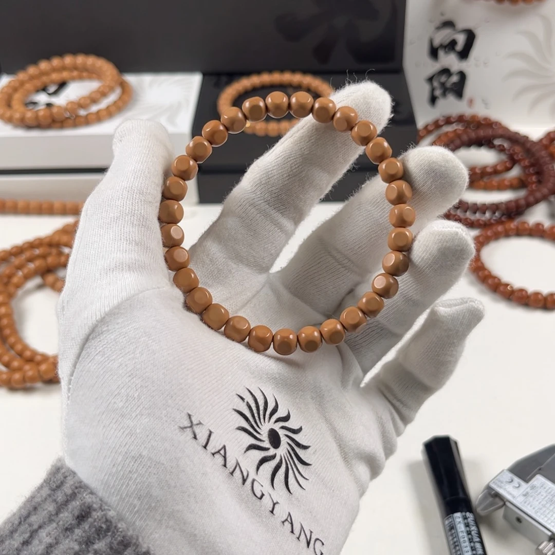 虎***铛猴头核桃手串全品六方6.8