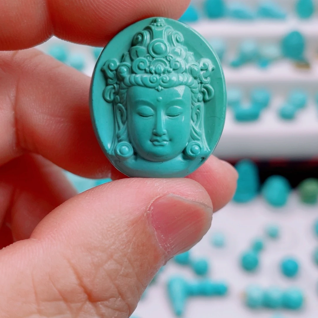 绿松石未镶嵌吊坠(不含链)