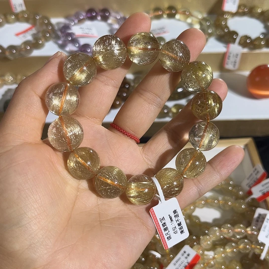 水晶手链未镶嵌晶莹剔透