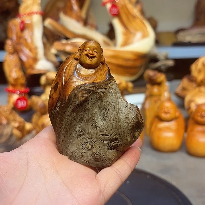 清***漓柏木太行崖柏弥勒佛