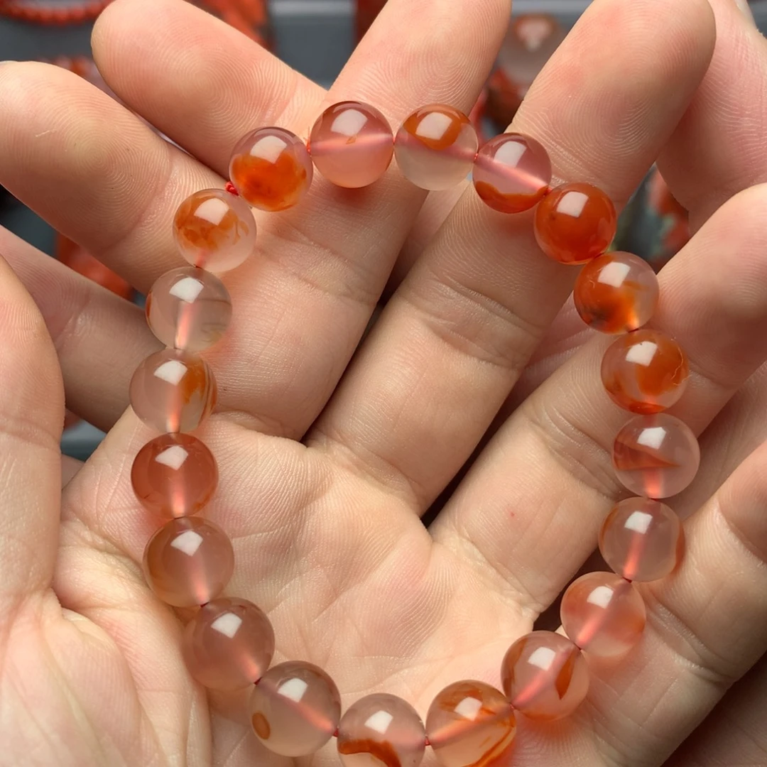 南红玛瑙未镶嵌1冰飘干掌9+单圈