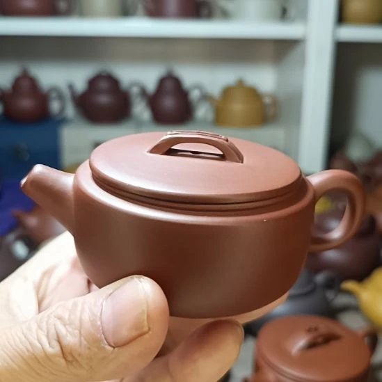 茶壶紫砂原矿清水泥汉瓦130cc半手工