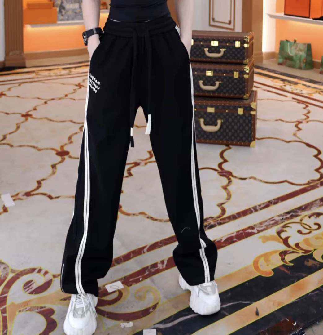 【艳公子】潮牌时尚夏季休闲百搭情侣款长裤 S257007