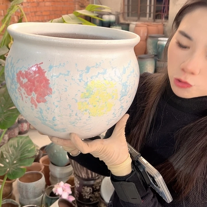 正品口25高21花盆……