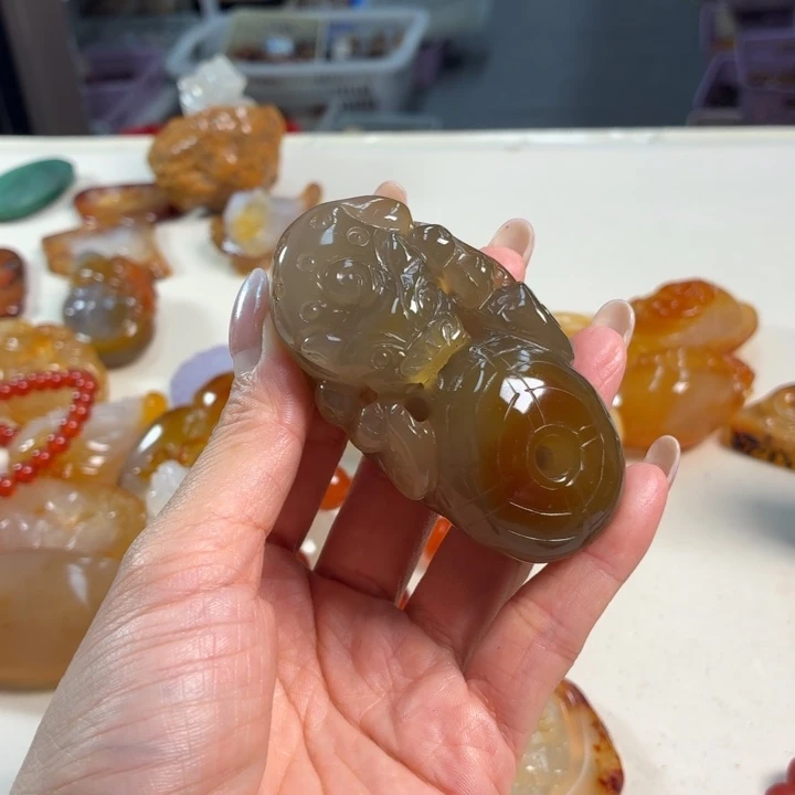 玛瑙/玉髓未镶嵌吊坠(不含链)
