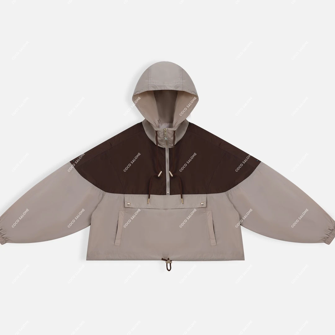 安安推荐【美式前刺】2024早春新款轻奢百搭套头外套78073