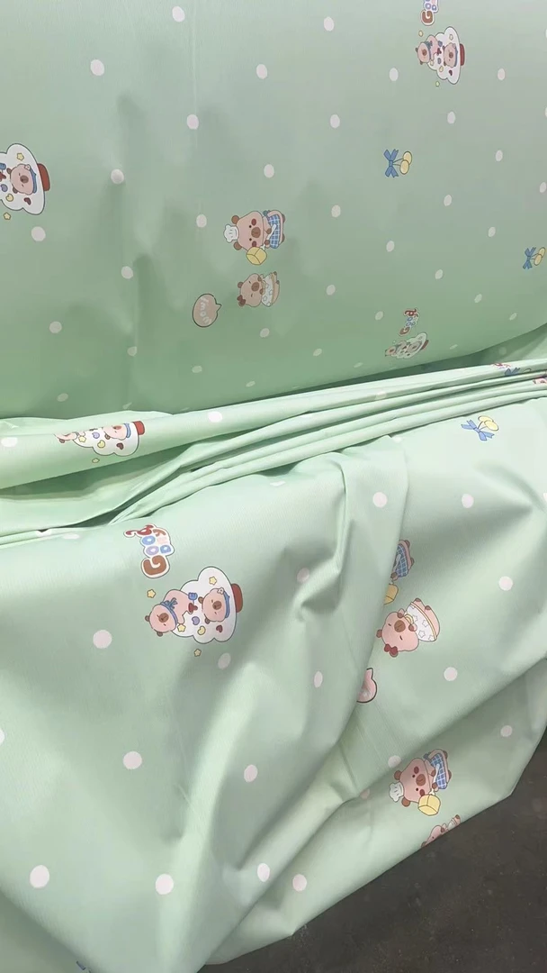 免费加工特厚正品棉小竹布料good卡皮巴拉