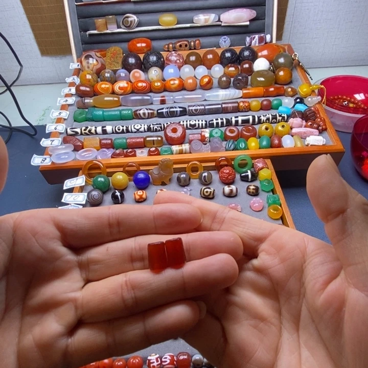 玛瑙/玉髓未镶嵌巴西玛瑙饰品桶珠