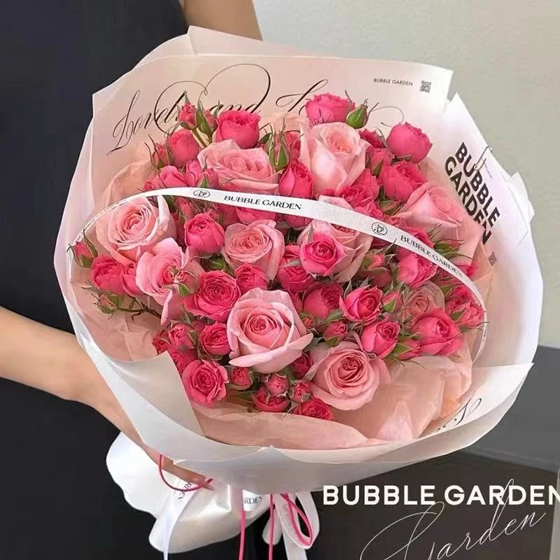 苏菲宝贝多头玫瑰鲜花速递同城泡泡花束北京上海全国花店配送女友