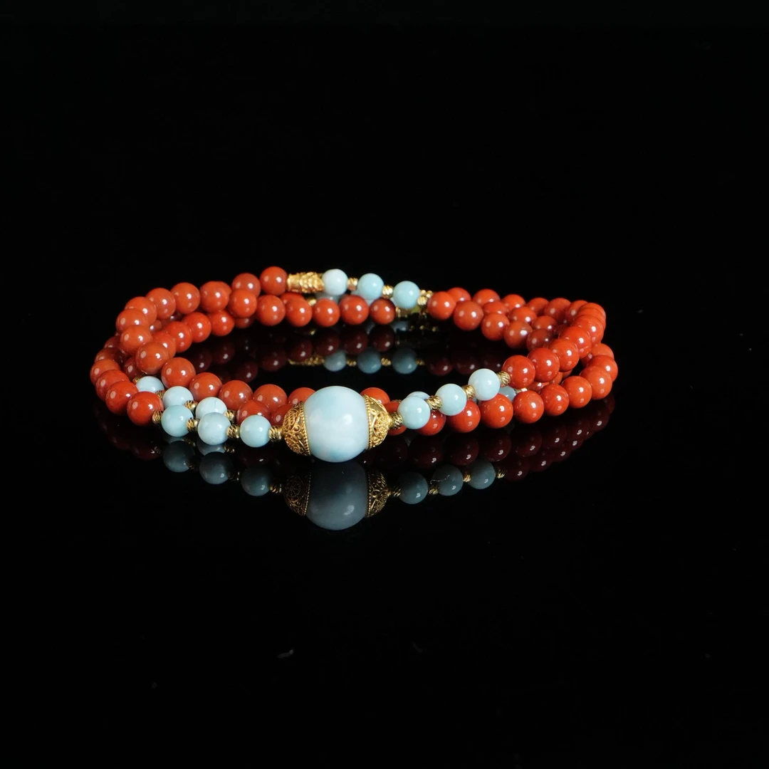 DY-M3170  南红珠链 29.20g