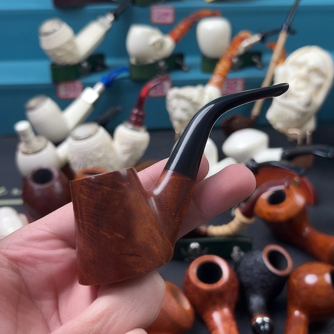 出***锹意大利石楠木烟斗