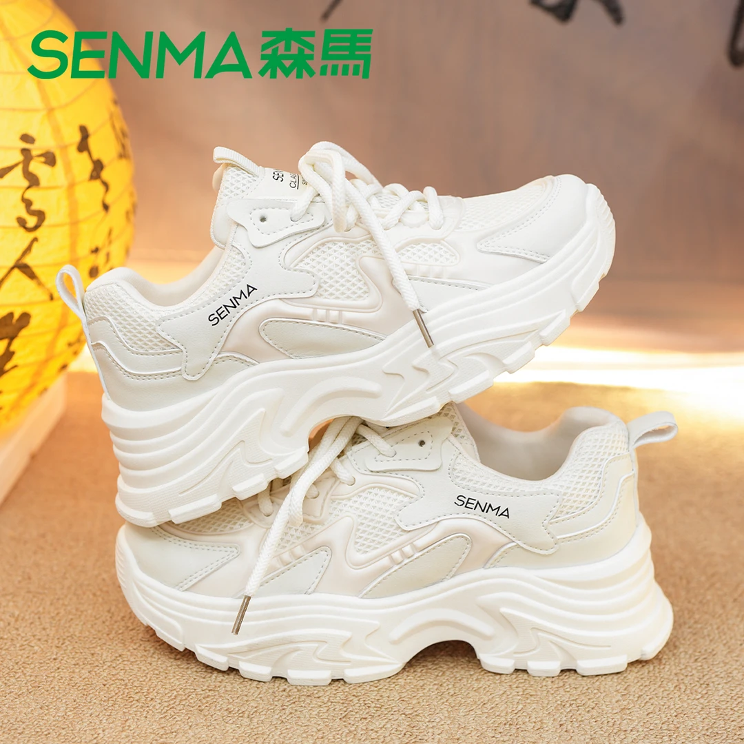 SENMA/森马2025春季新品爆款网红潮流时尚休闲鞋运动学生厚底增高