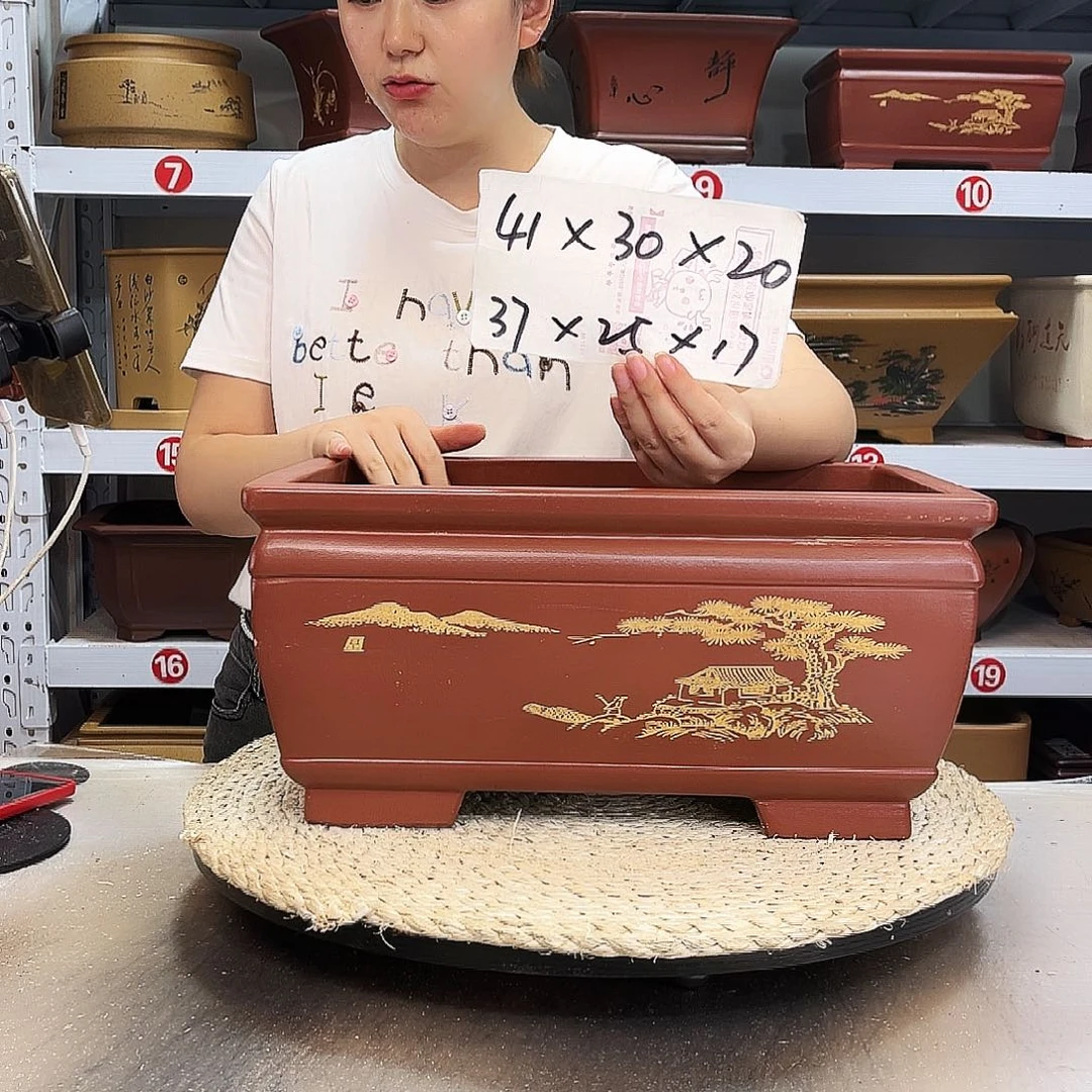 紫砂花盆紫砂花盆