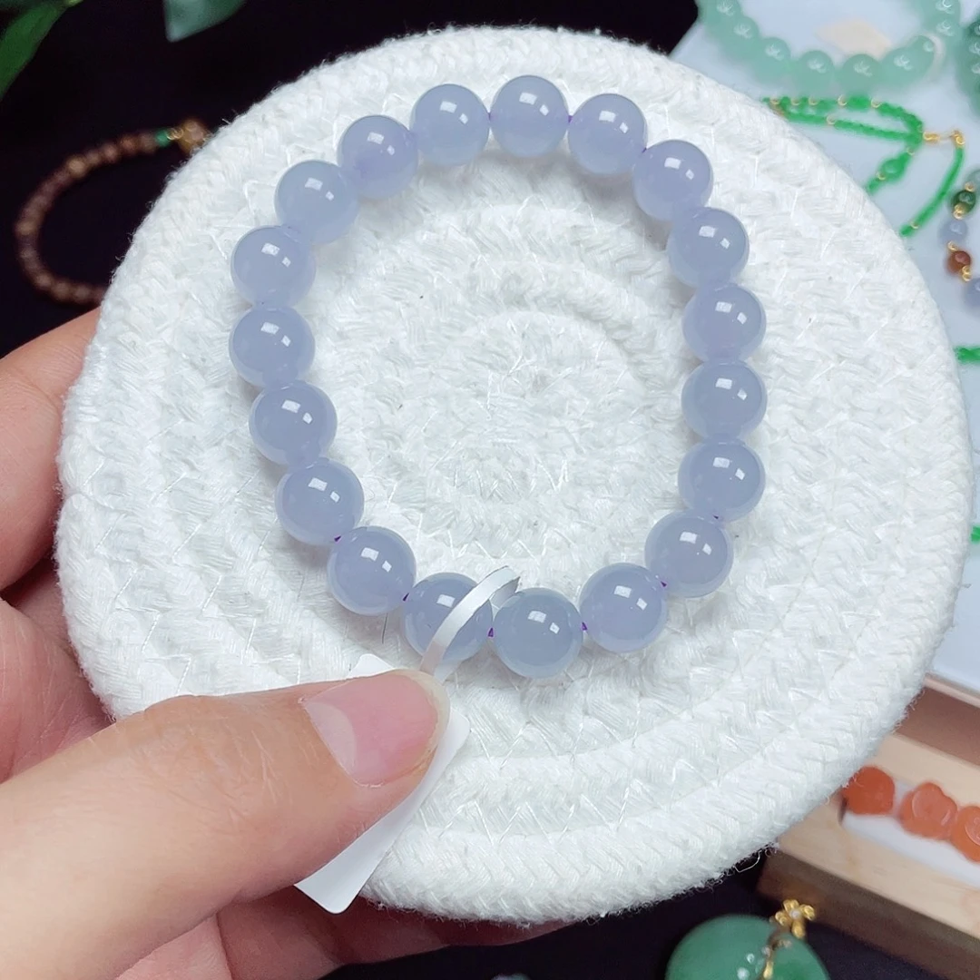 翡翠未镶嵌手链天然缅甸翡翠A货卡10