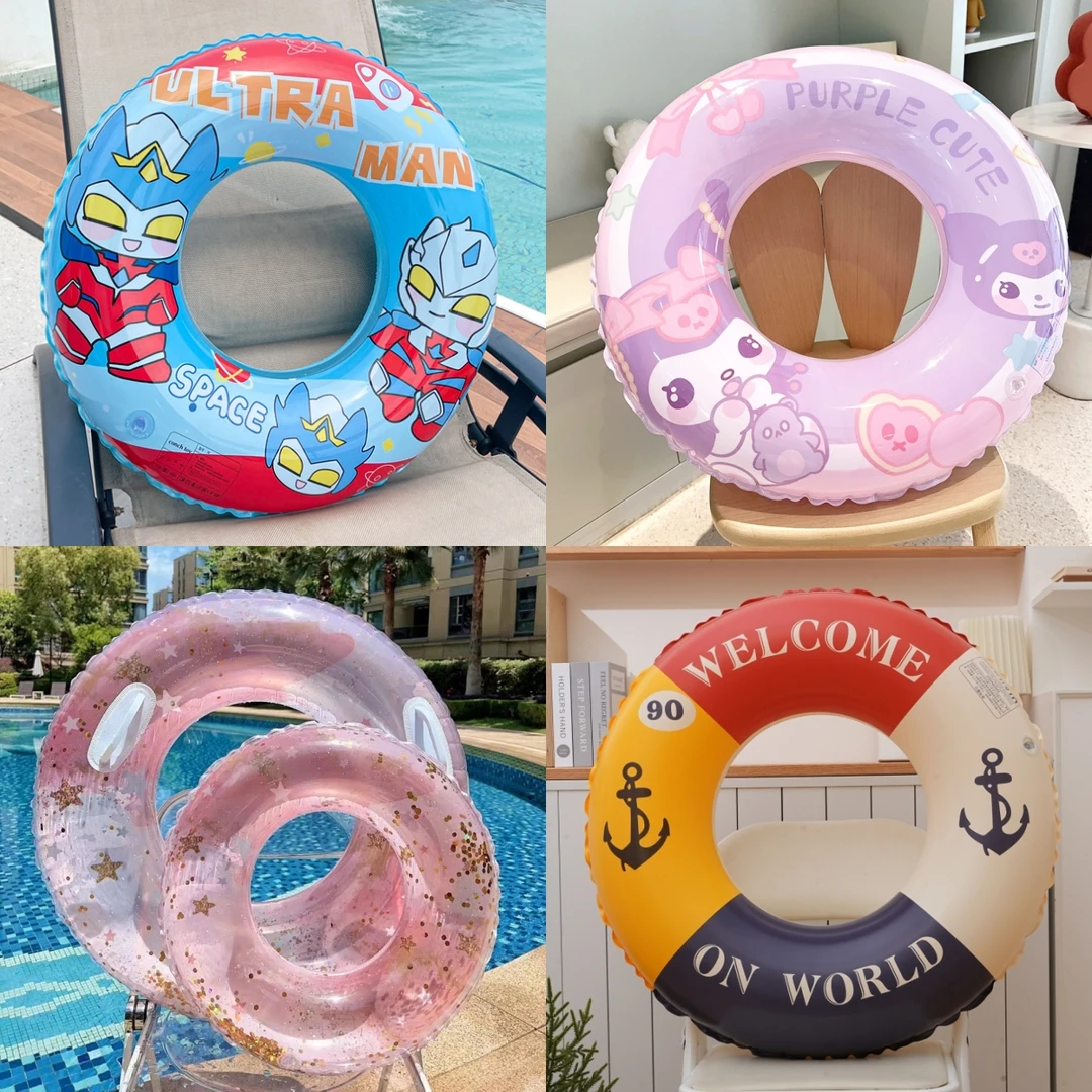 【儿童+成人款多款可选】网红游泳圈加厚充气救生圈初学者腋下浮圈