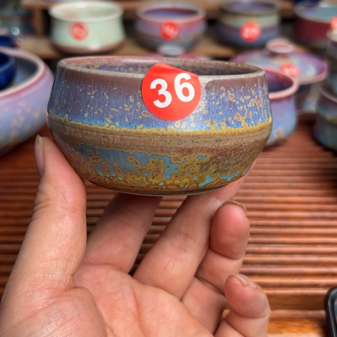 手工制作钧窑茶器