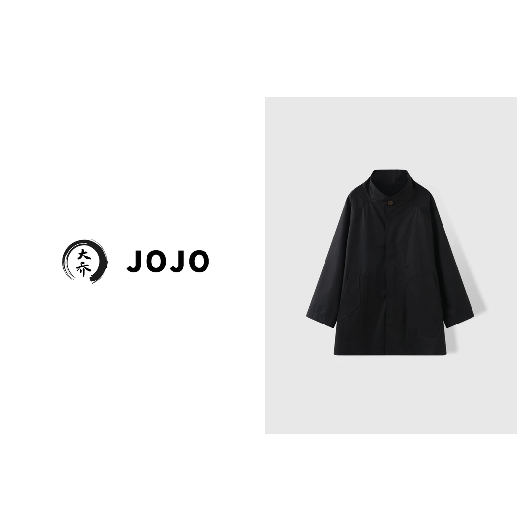 『大乔JoJo』【薄兮兮】极简超薄款风衣 100棉涂层外套