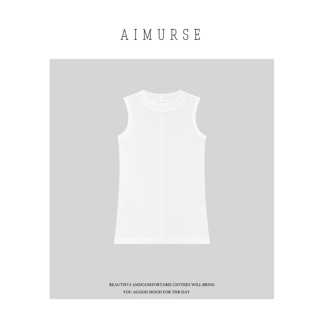 AIMURSE【百搭背心】小众设计师 简约百搭休闲打底背心 AM1587