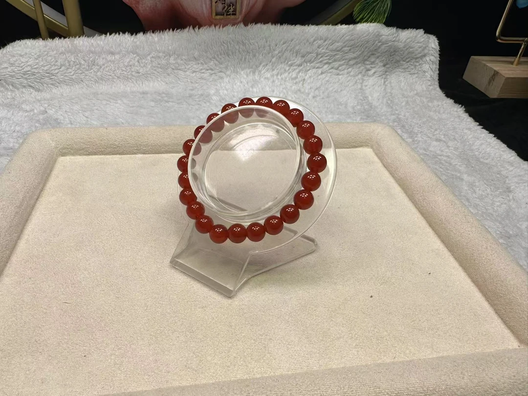新年红玛瑙手串北红卡8