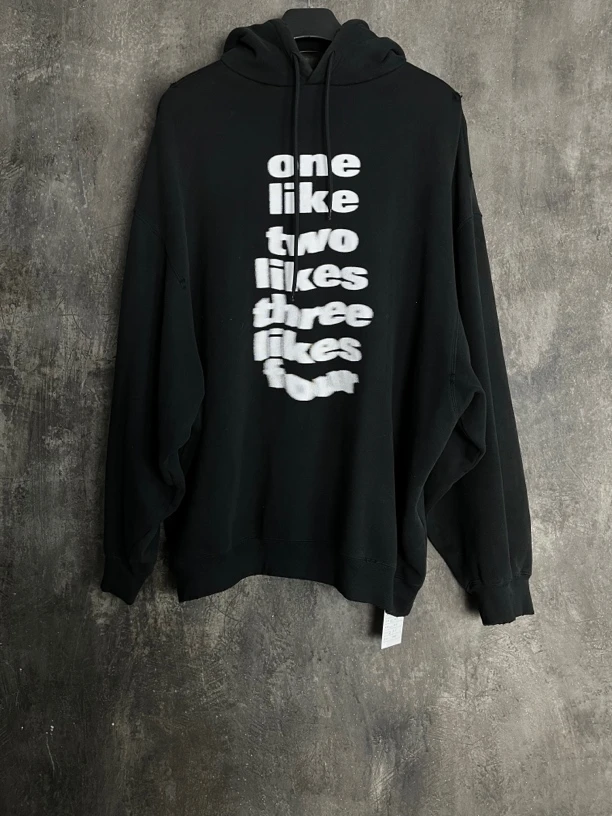 全新未使用 Balenciaga/巴黎世家 M码*1/马赛克弹幕卫衣/02272