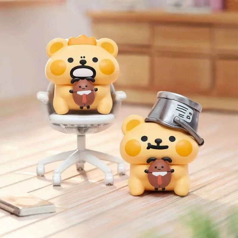 【妖妖拆盒】小熊虫慵懒日常盲袋可爱萌粒潮玩手办公仔女生礼物摆件