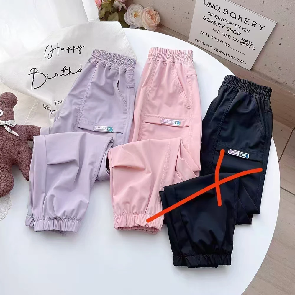 883哈哈家2025夏款新款女童百搭洋气工装裤