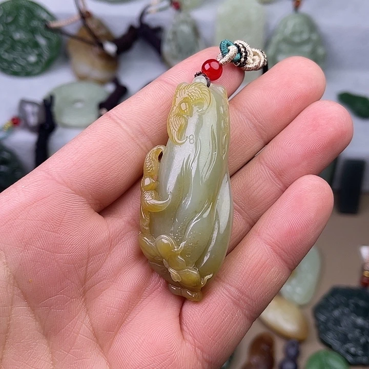 和田玉吊坠(不含链)未镶嵌