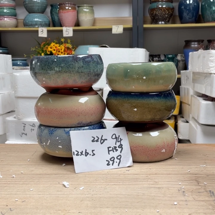 紫砂花盆多肉花盆微瑕94