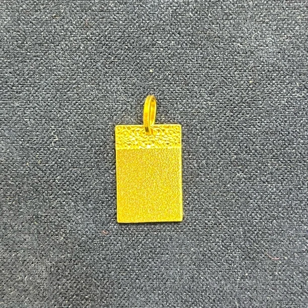 足金吊坠 足金999 无事牌吊坠 B4