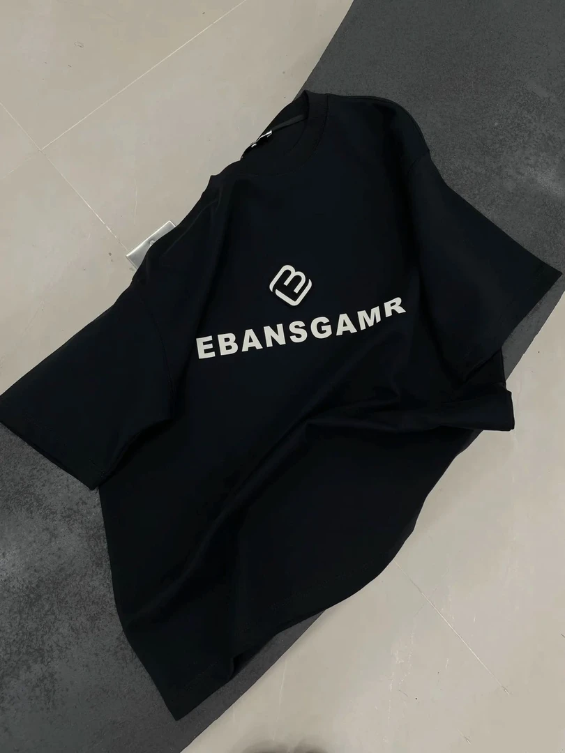 2025夏季新款t恤男女同款上衣纯棉潮流英文印花潮牌ins圆领短袖