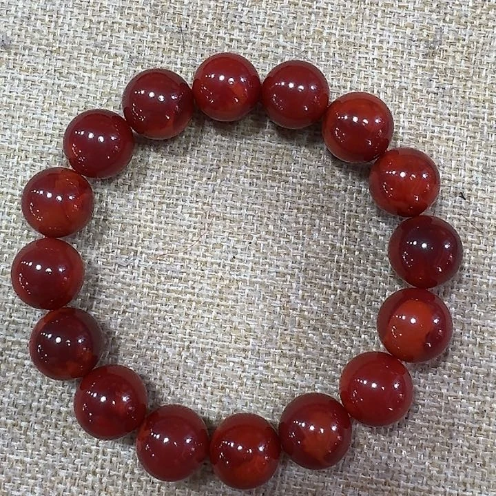 南红玛瑙手链未镶嵌手串原矿南红高品瓦西14