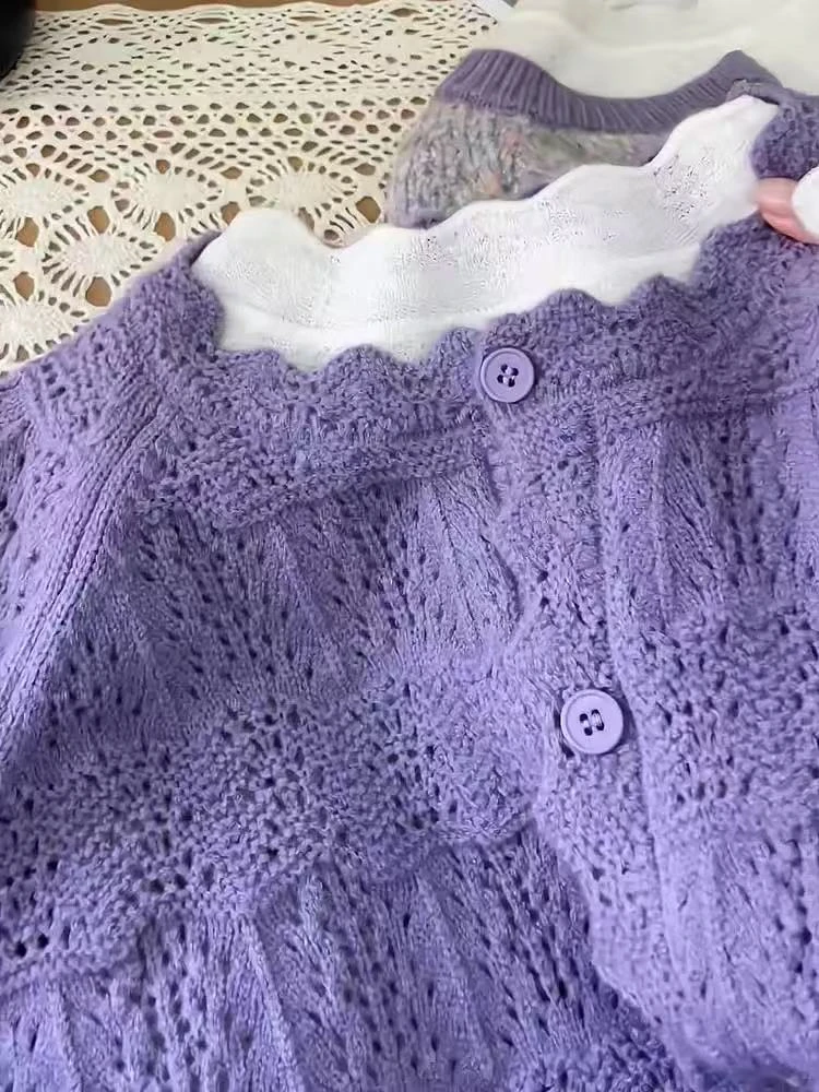 （玉姐家）时尚慵懒柔软洋气厚实针织开衫 新选f936 J022602