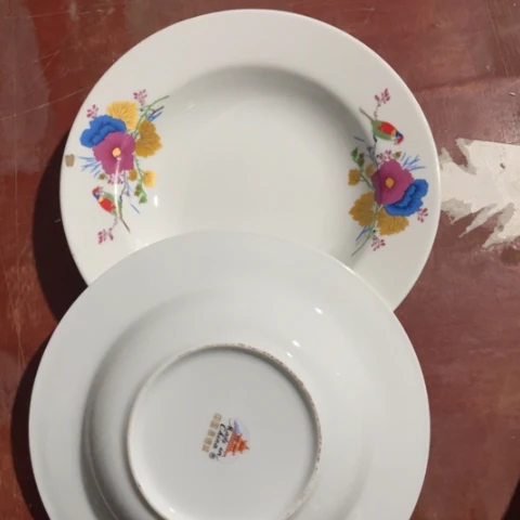 碟景德镇陶瓷8英寸深盘2个