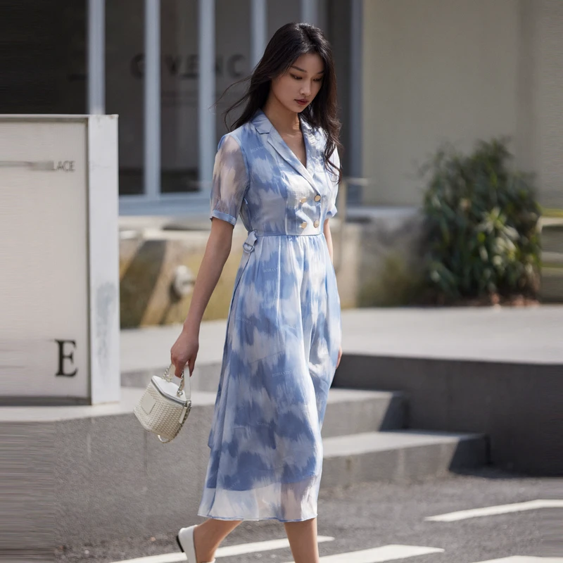 【九月专属】XK204051B797-XG雪歌24夏新款连衣裙