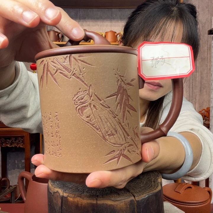 茶杯紫砂原矿紫砂杯