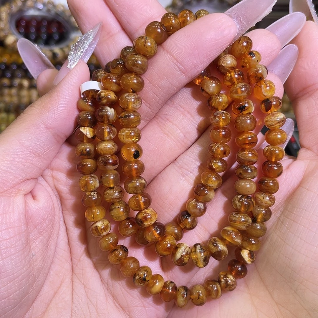 得***宽琥珀未镶嵌裸石抚顺琥珀7+蜜蜡