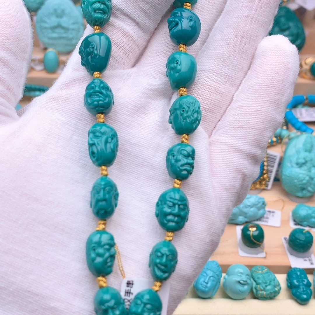 绿松石未镶嵌珠宝奇石10-13mm