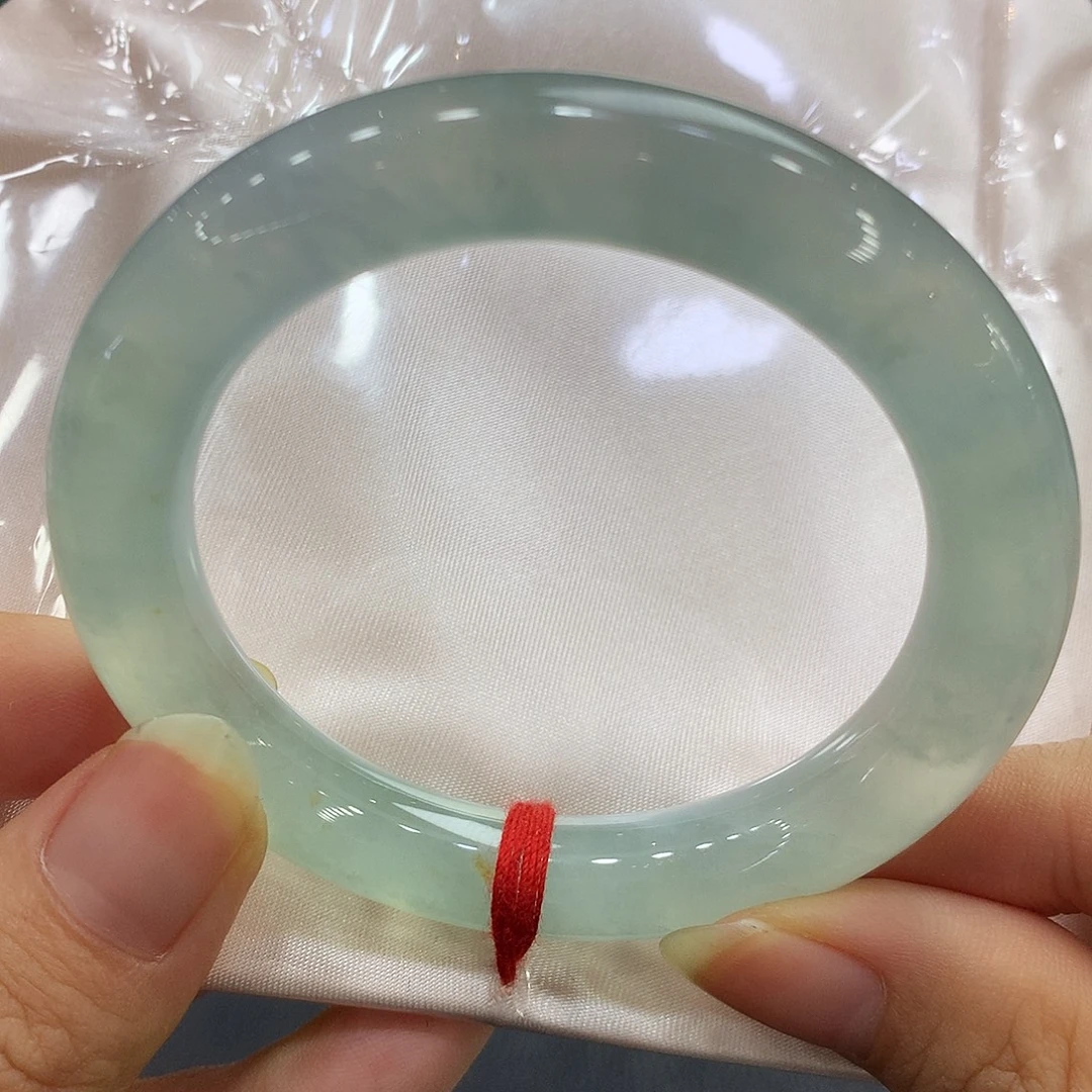 翡翠未镶嵌手镯翡翠手镯52.5