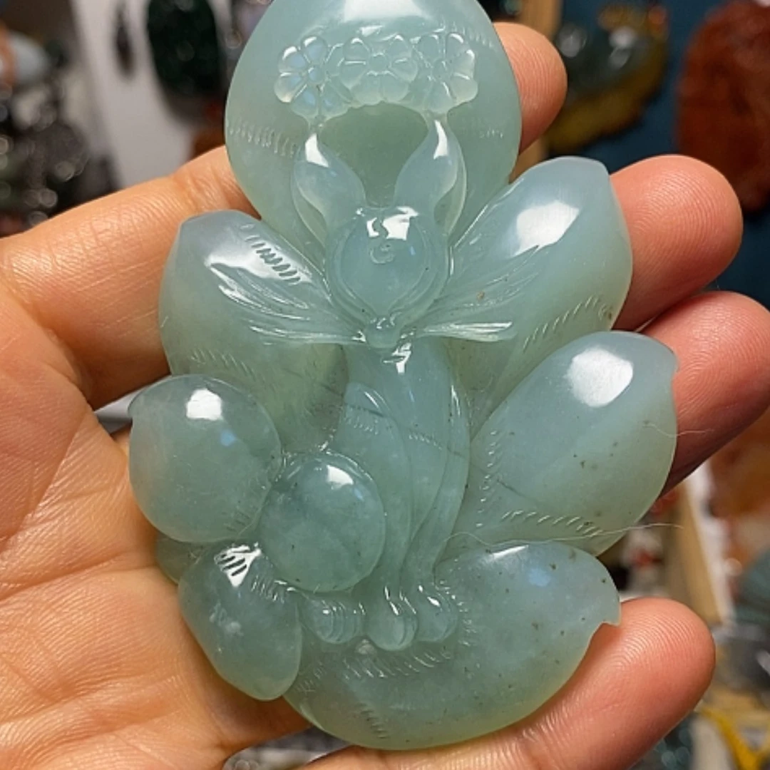 【闪购商品】翡翠未镶嵌吊坠(赠链)