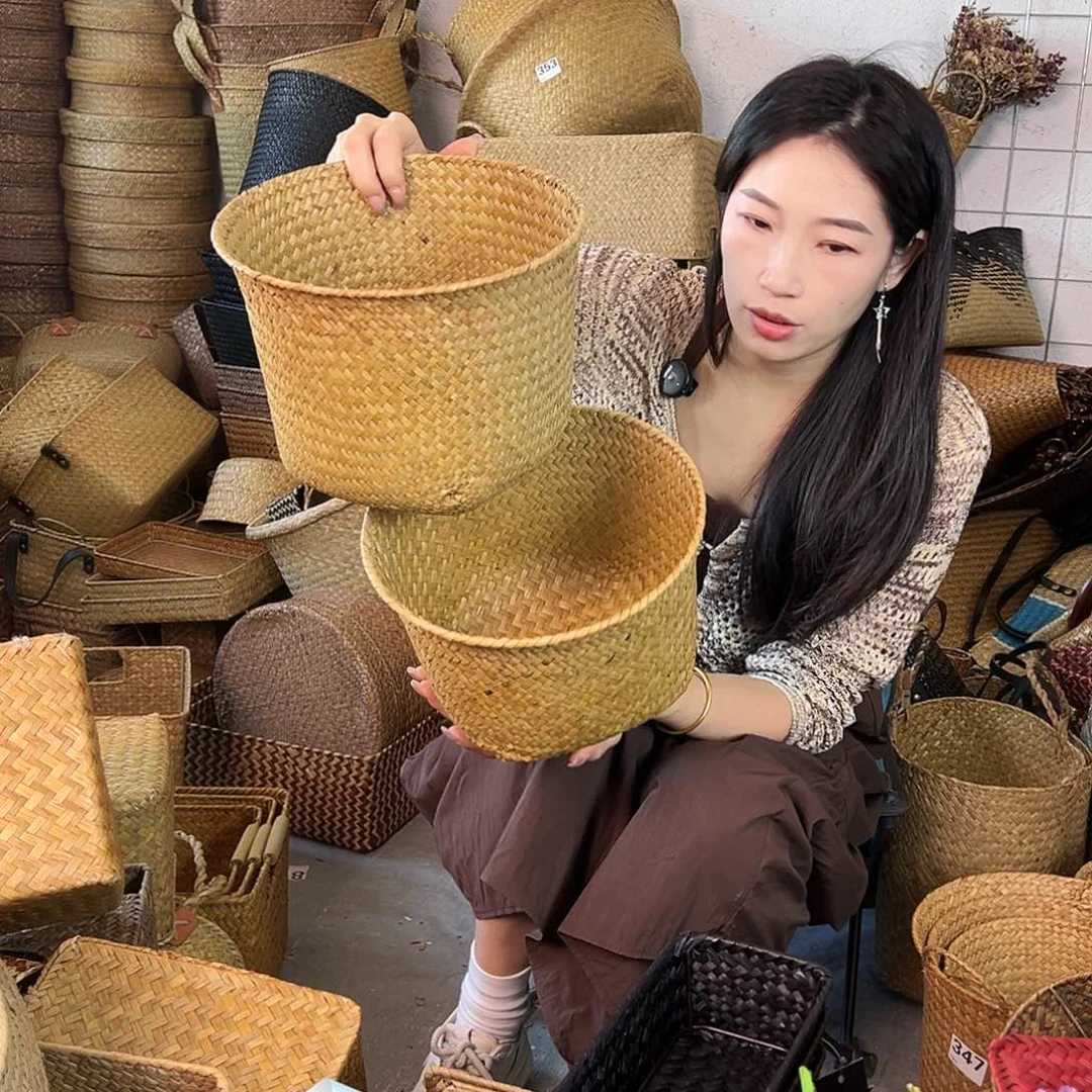 草编草编包/草编收纳盒微瑕疵