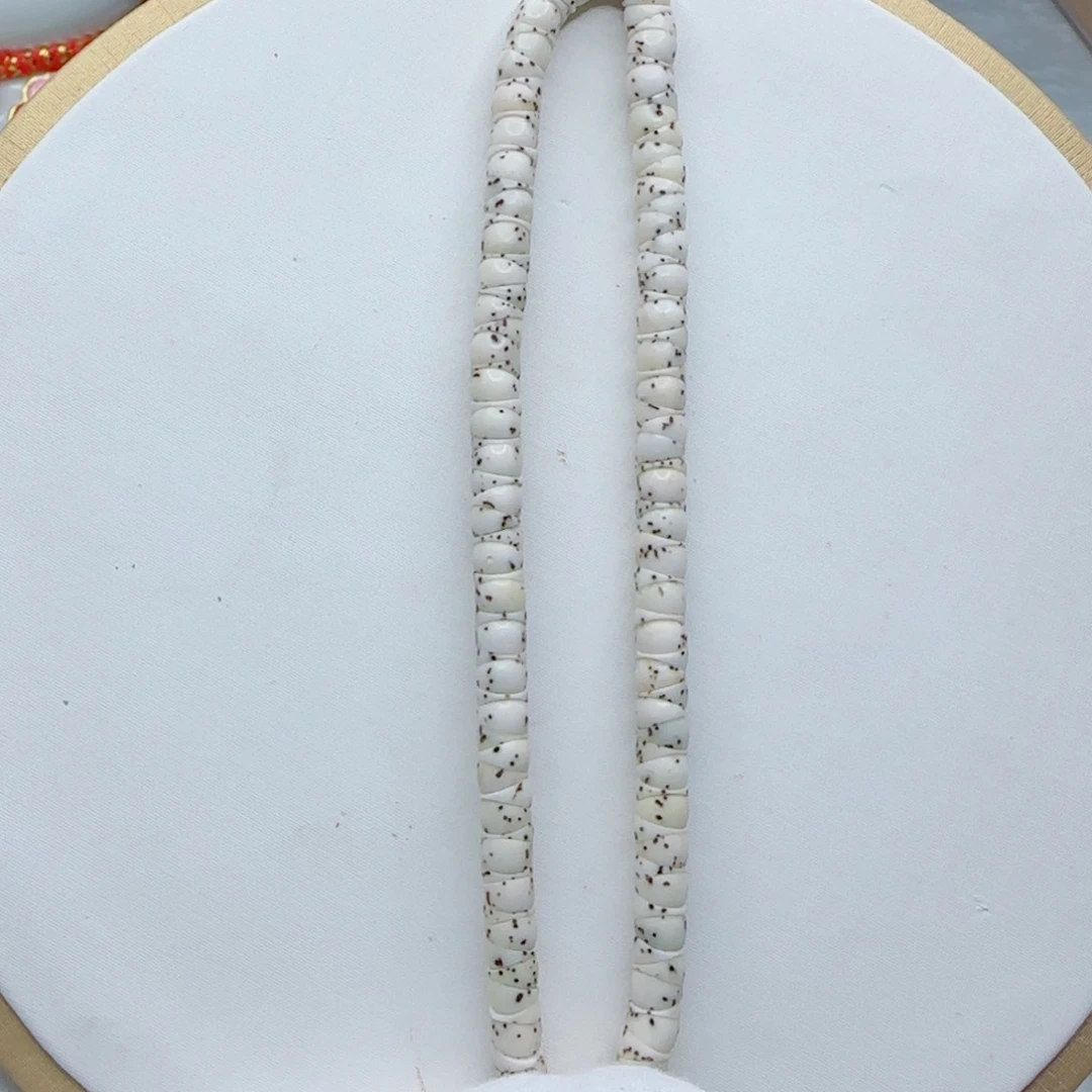 星月菩提手串石玉料白灵玉数星星大肠6同枝果a14