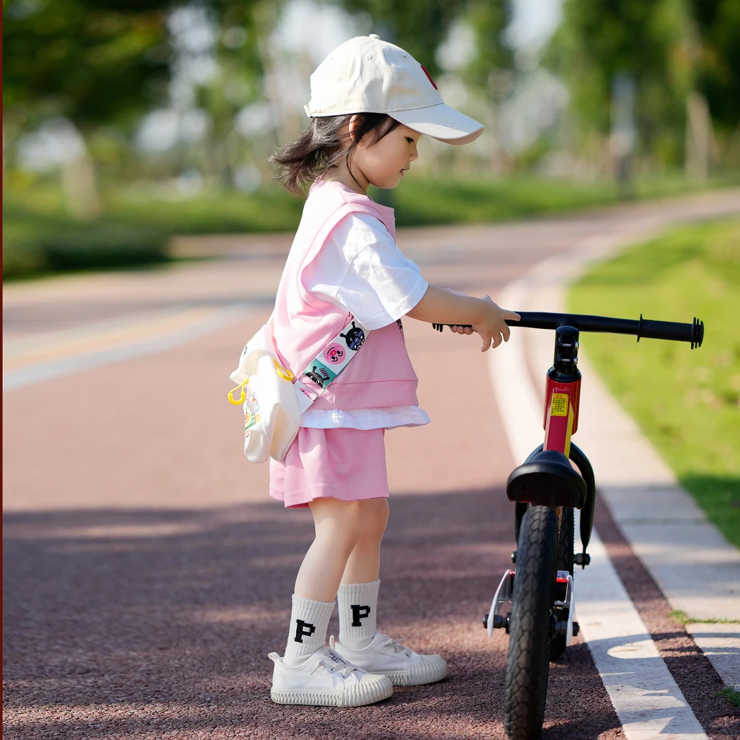 炸街可爱｜女童假两件短袖t恤短裤套装夏装新宝宝休闲儿童运动装