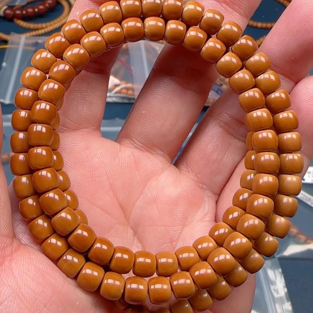 手串橄榄核老挝SSS级核尖极限弧尺寸6.9微露白