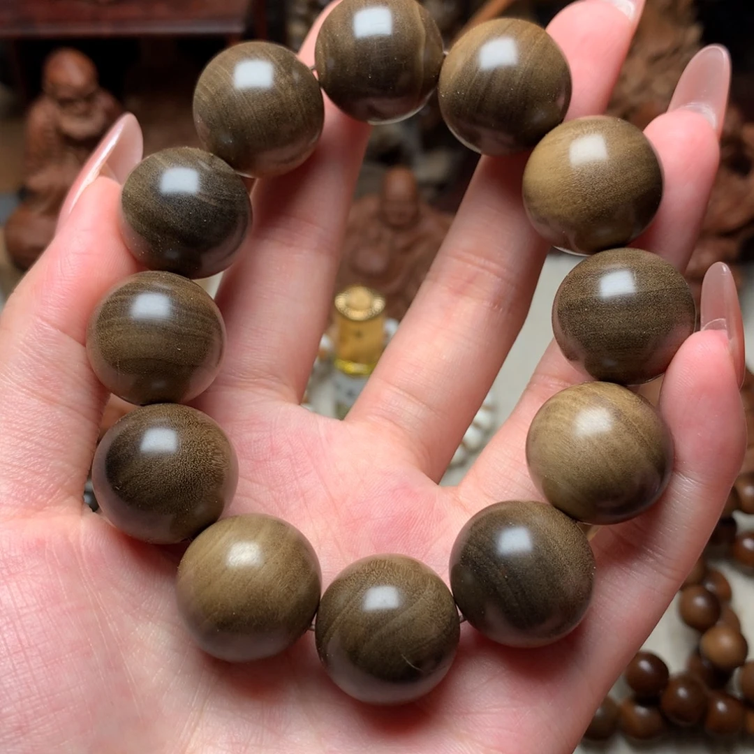 檀香木手串/手链老山檀香2.0阴沉黑肉微瑕