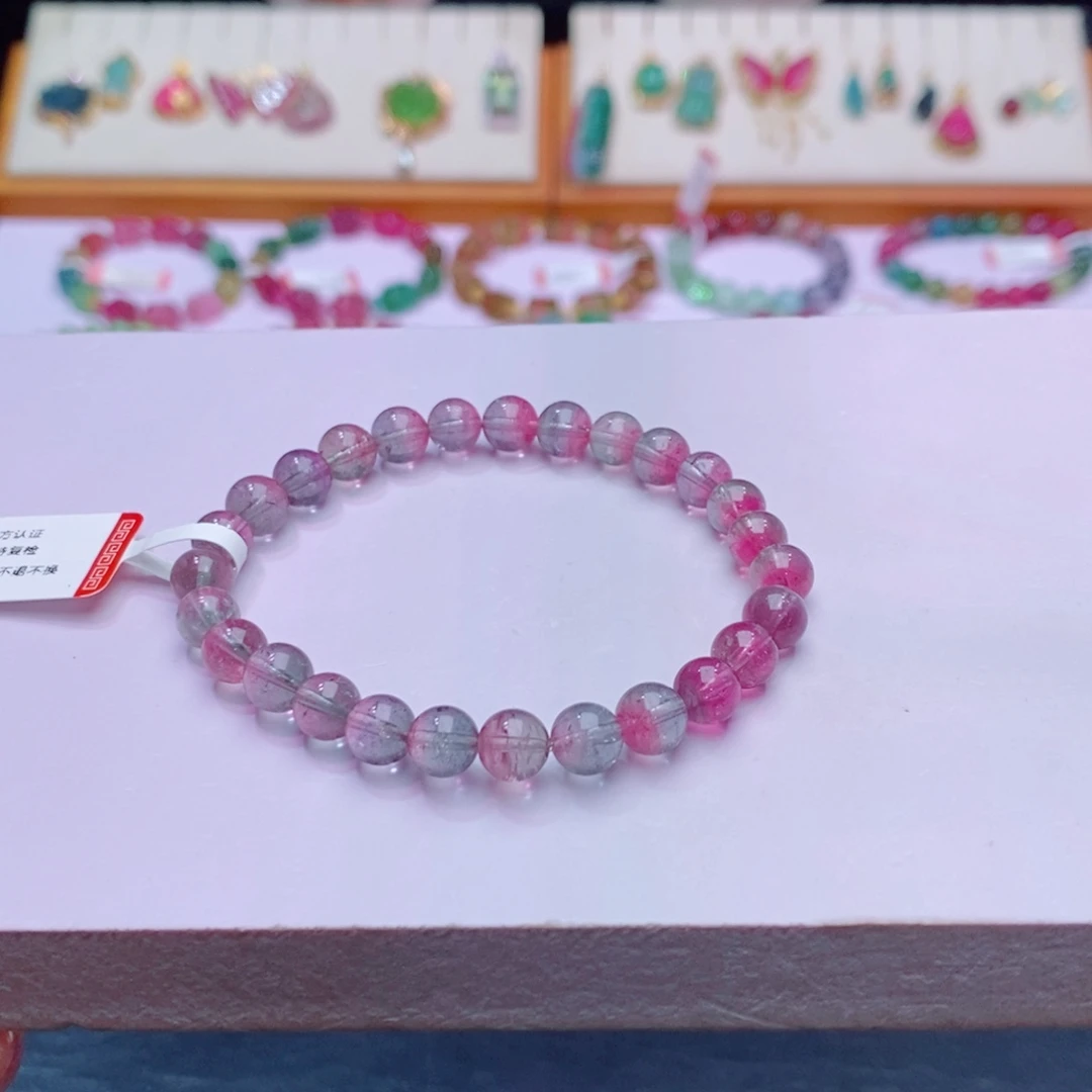 未镶嵌碧玺单圈手链m西瓜